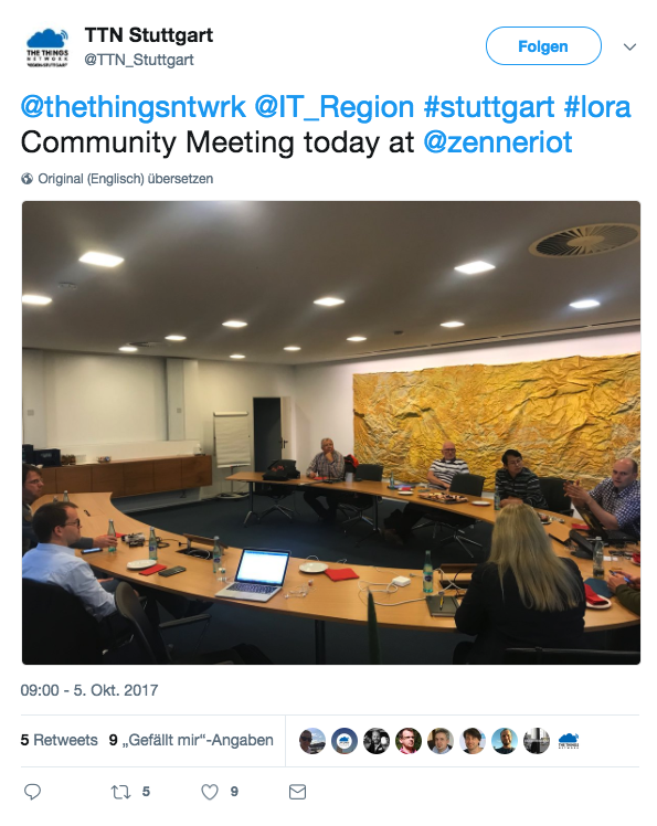 The Things Network - Tweet